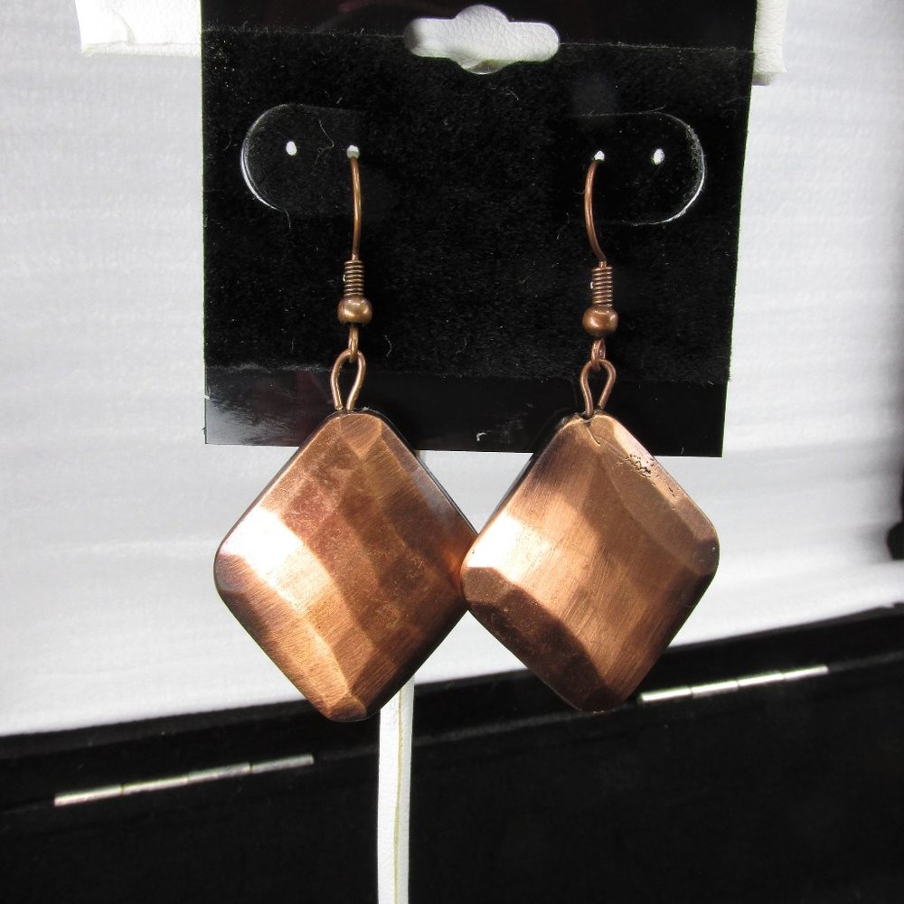 Artisan Hammered Copper Earrings